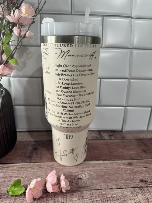 Tortured Poets Department 40 oz Tumbler