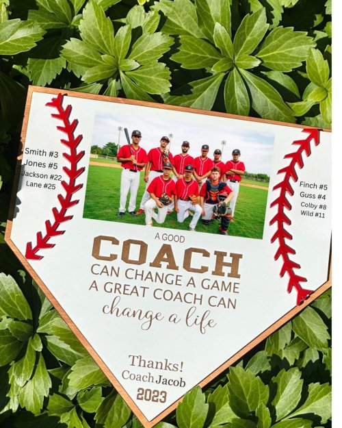 Baseball Coach Sign 