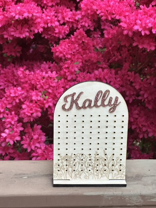 Earring Holder Personalized 